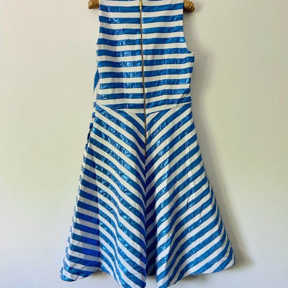 Closet London Iridescent Mermaid Stripe Dress - Picture 17 of 17